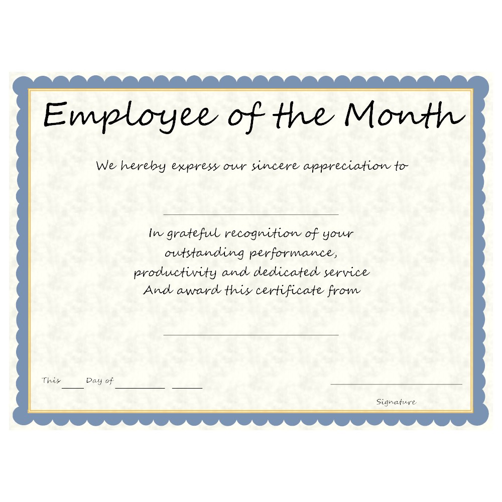 employee of the month award