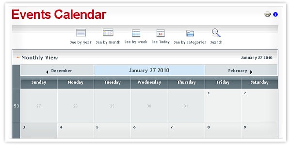 post website event calendar template 124675