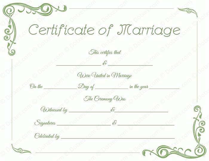 Fake Marriage Certificate Template 1 Fake Marriage Certificate Template Standard Marriage Certificate Template Dotxes