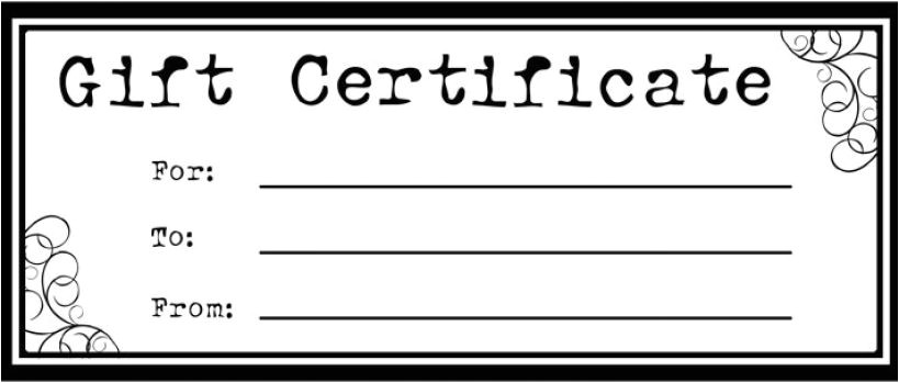 blank fill in certificate template for christmas gift
