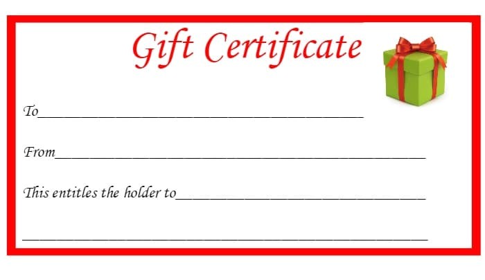 free christmas printable gift certificates