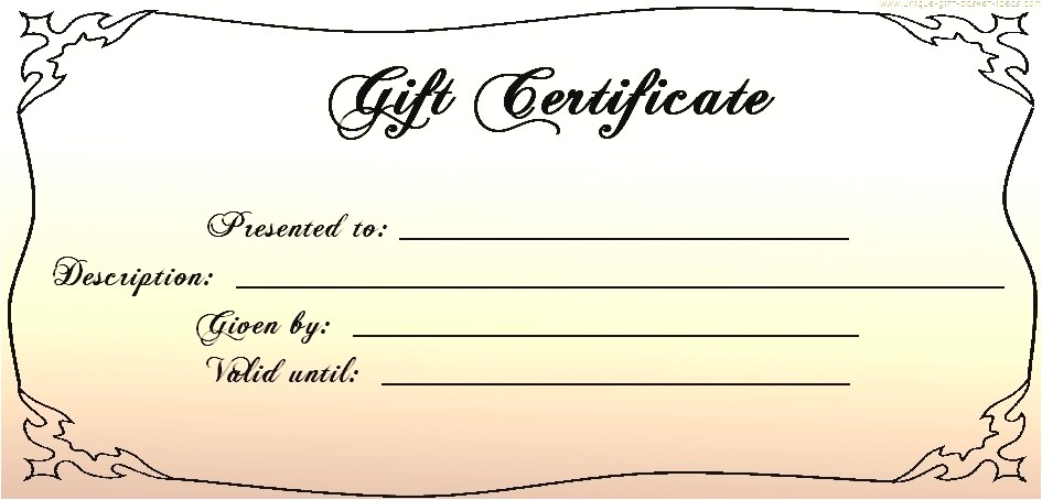 30 printable gift certificate templates