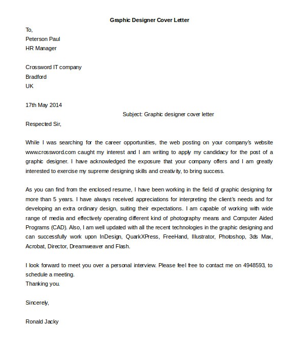 cover letter template