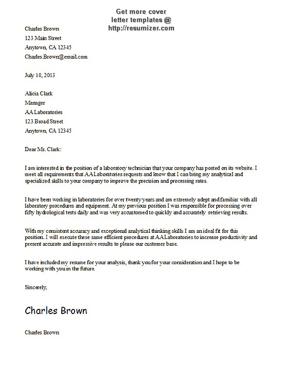 cover letter templates free download cover letter template