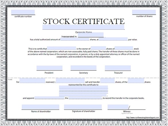 Free Stock Certificate Template Microsoft Word 21 Share Stock Certificate Templates Psd Vector Eps