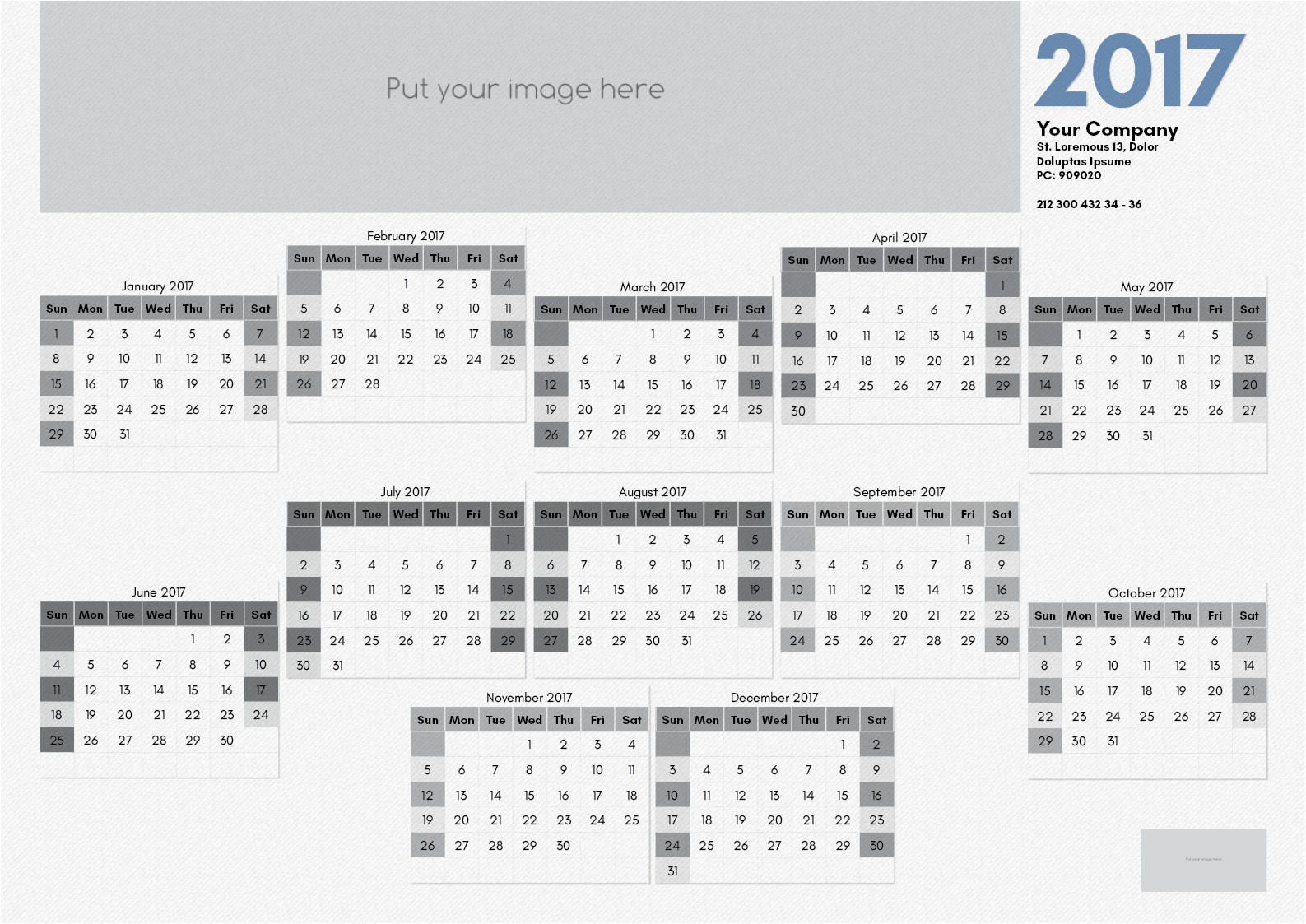 december 2017 calendar template indesign
