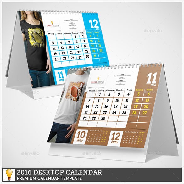 indesign 2016 desktop calendar template