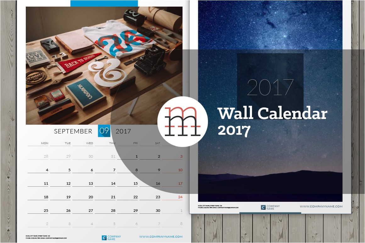 19095 wall calendar 2017