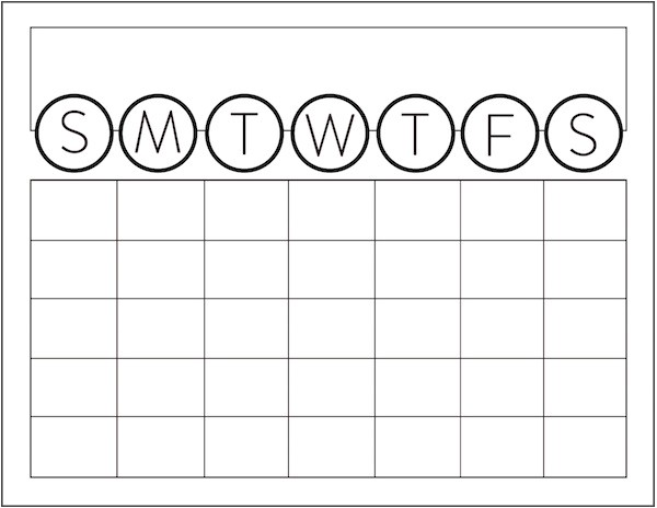 Large Print Calendar Template Make It Printable Wall Calendar Curbly