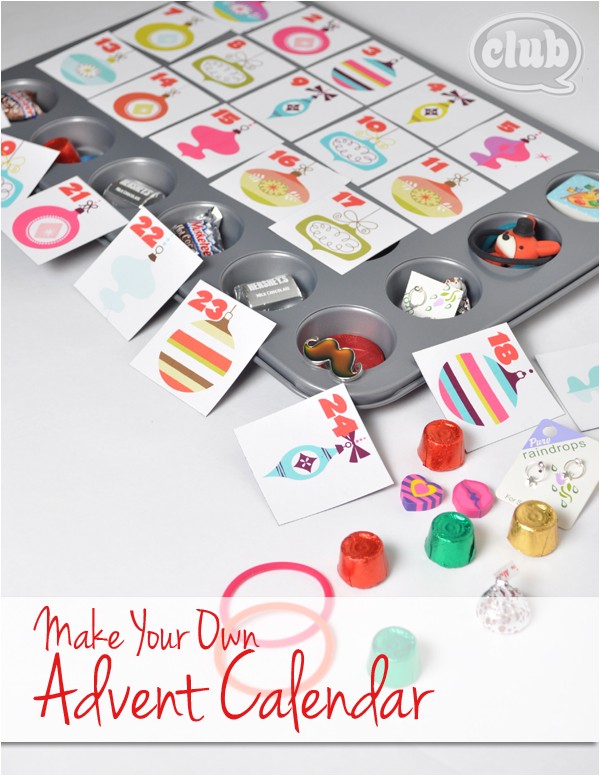 make your own advent calendar and free printable
