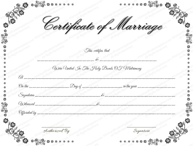 marriage counseling certificate free download