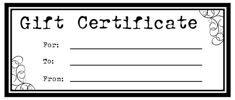make gift certificates