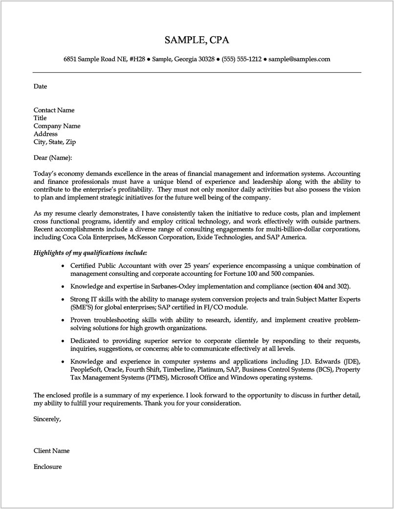 3619 cover letter sample for resume for it professional