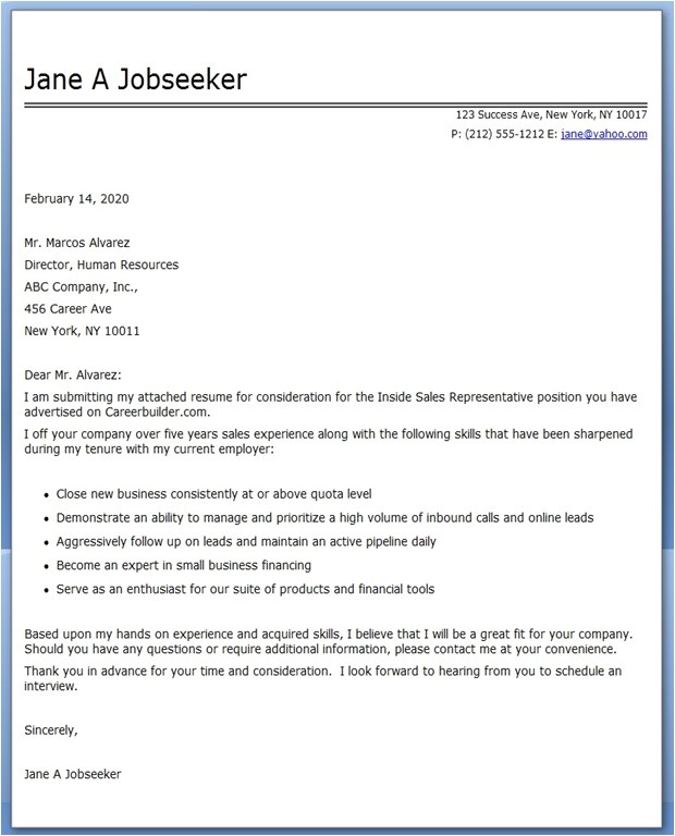 Sales Rep Cover Letter Template Cover Letter Examples Inside Sales Rep Resume Downloads