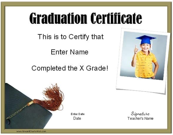 school graduation certificates
