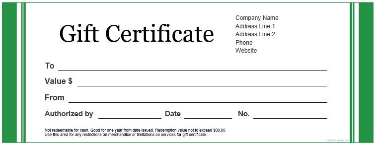 free gift certificate templates for microsoft word 1356659