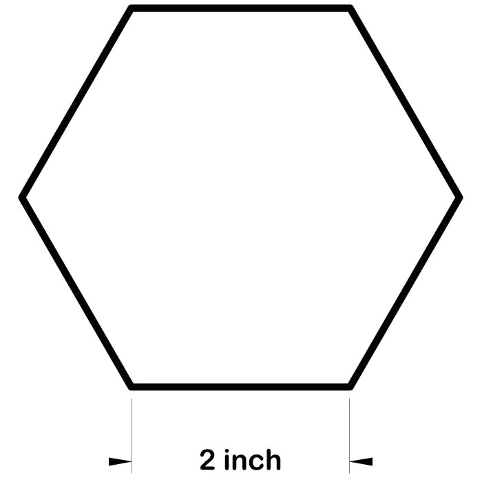 hexagon freezer paper templates