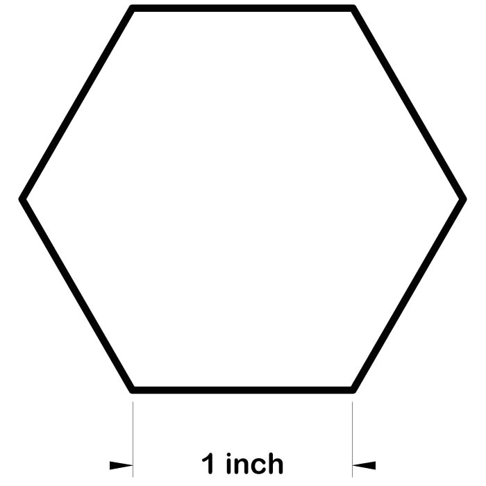 hexagon freezer paper templates