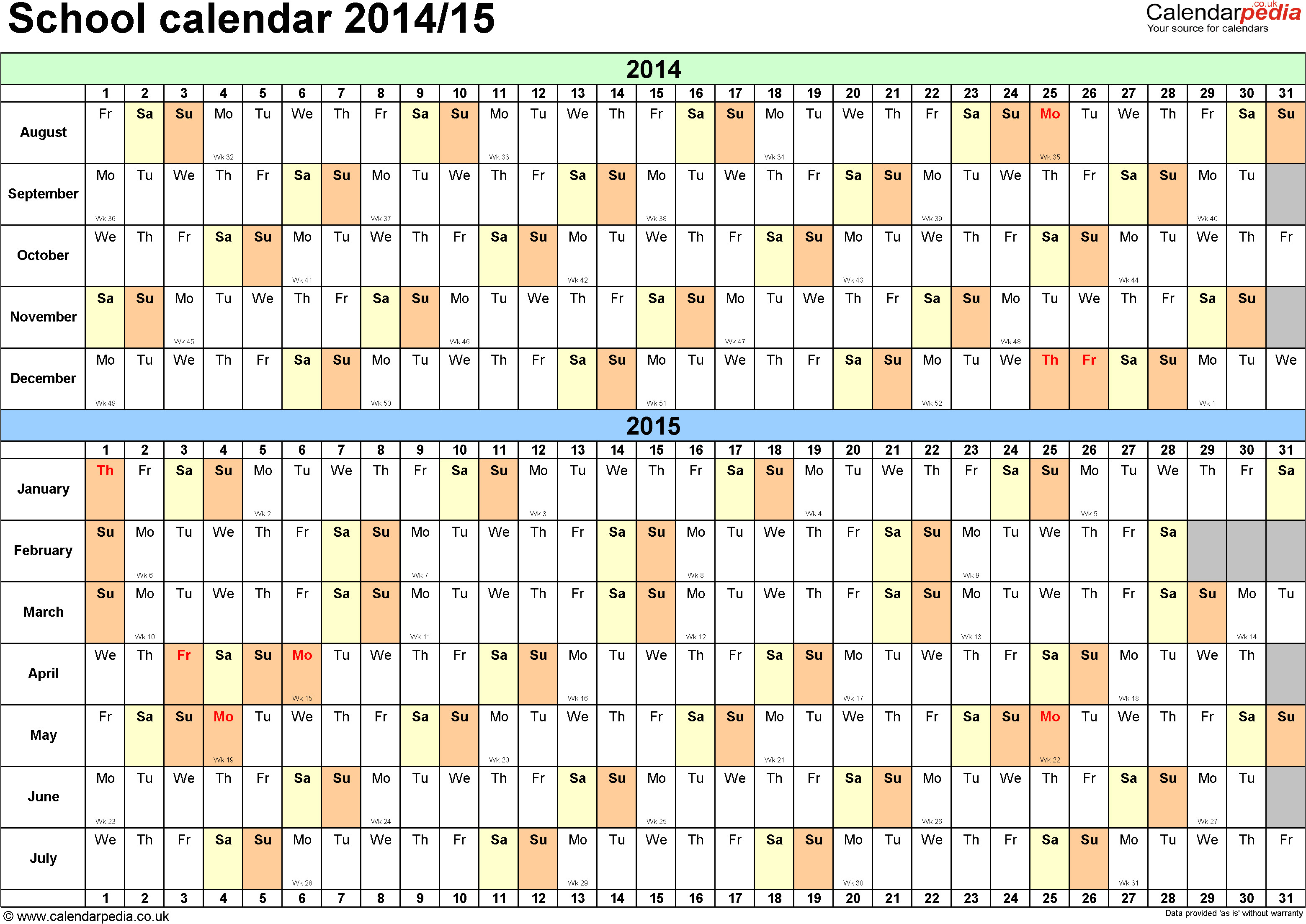 school calendar 2014 2015 pdf templates