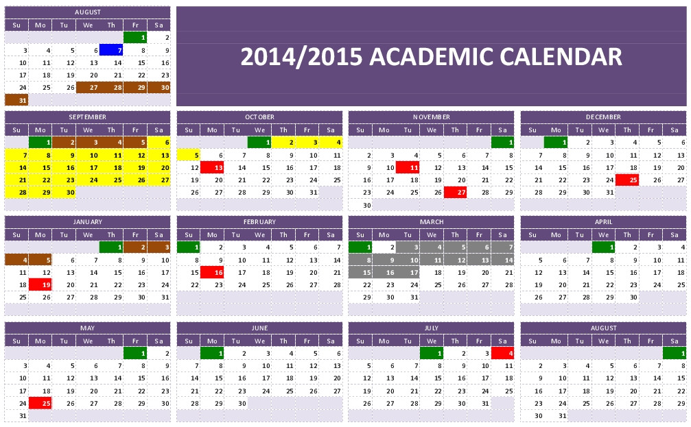 calendar with weeks numbered 2015 excel