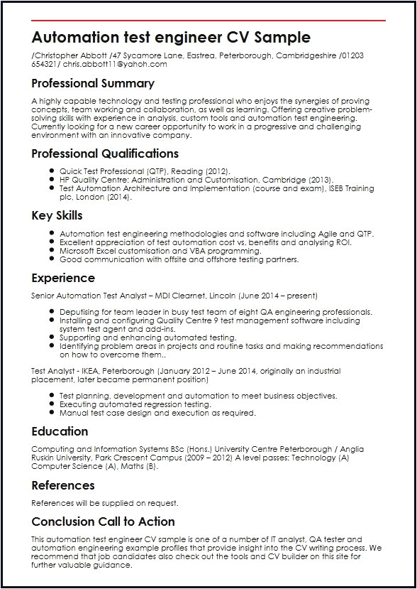 manual testing resume for 3 years