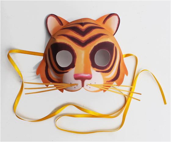 printable tiger mask