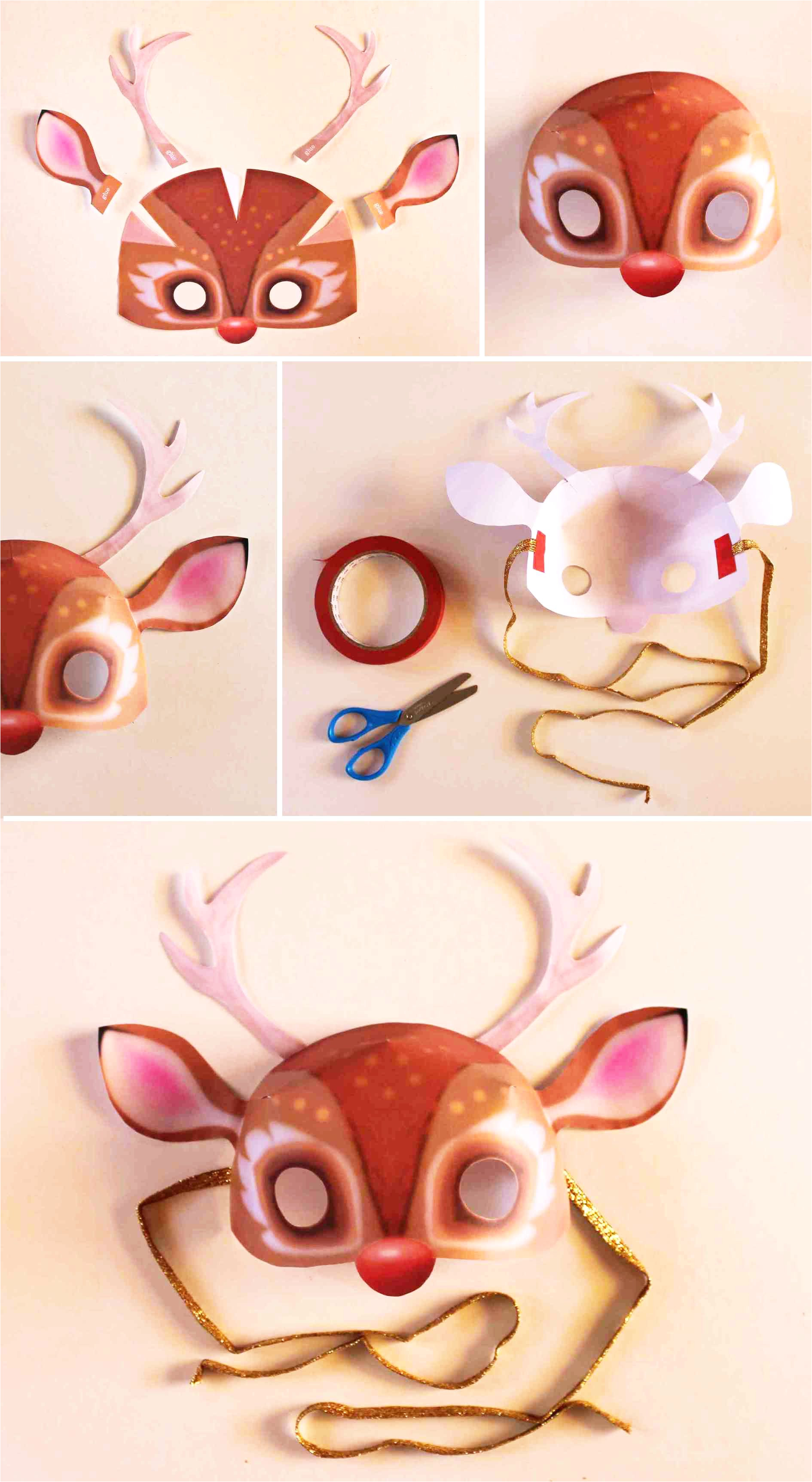 3d Animal Mask Templates Williamson ga us