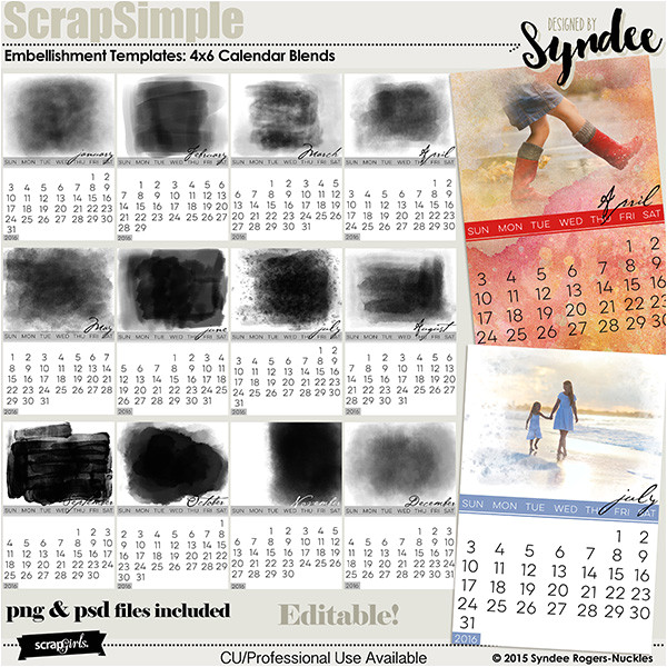 scrapsimple calendar templates 8 5x11 and half size planner starter pack