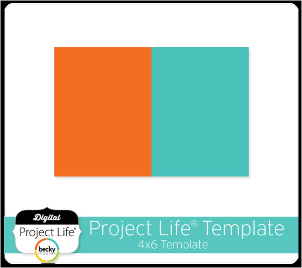 project life free 4x6 template
