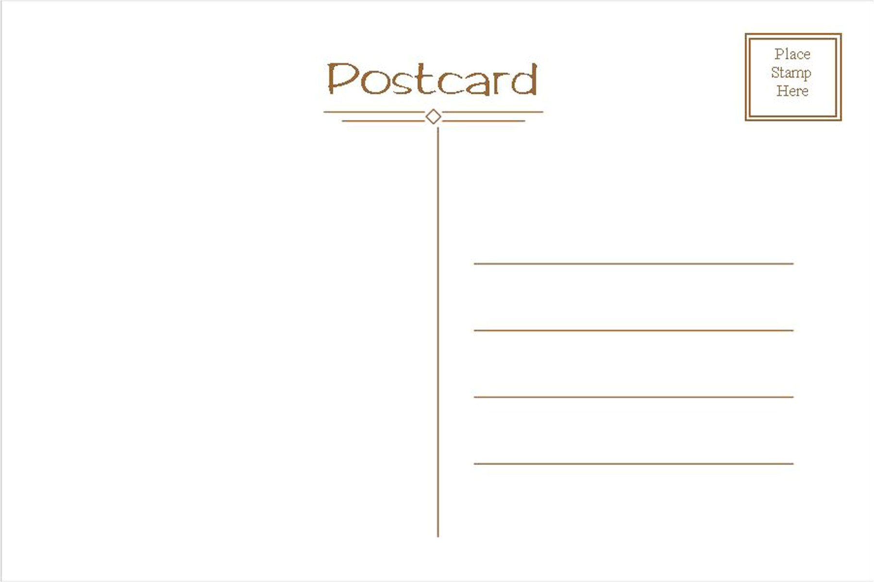 microsoft word 4x6 postcard template