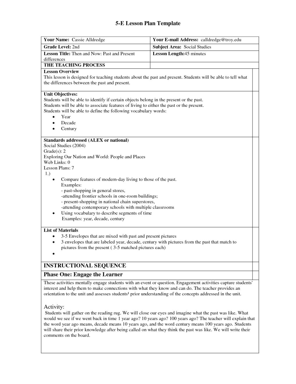 5e lesson plan template for science4