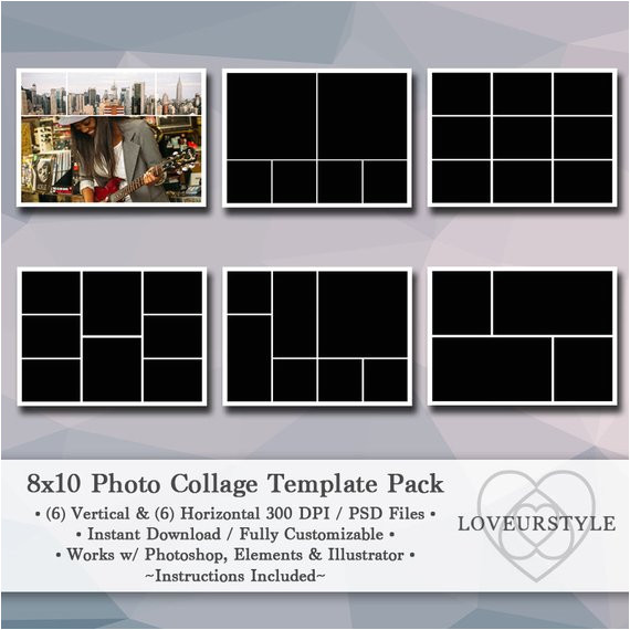 8x10 digital photo template pack photo