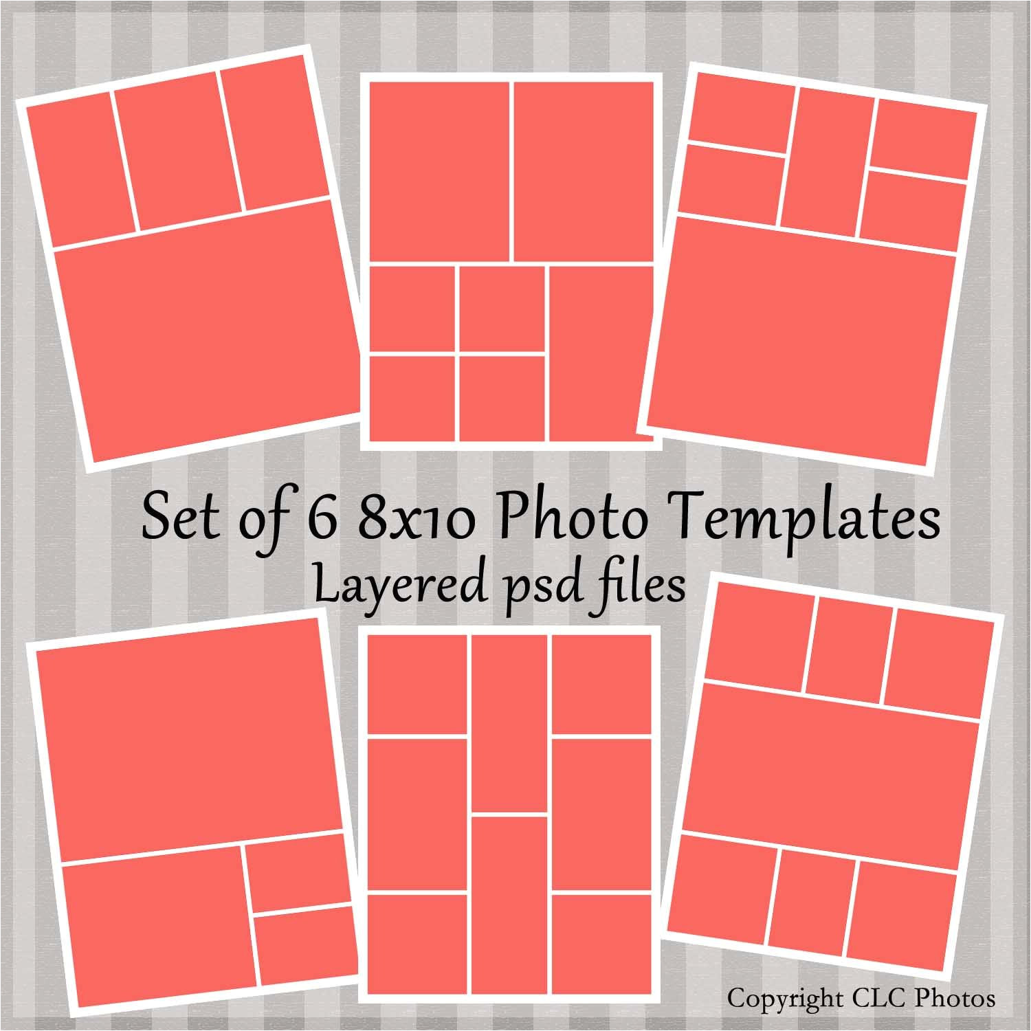 8x10 marketing photo template collage