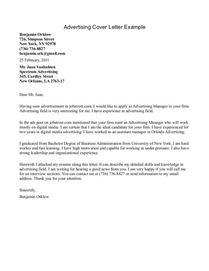 A Cover Letter is An Advertisement Eye Catching Cover Letter Resume Badak