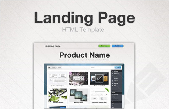 free html landing page templates