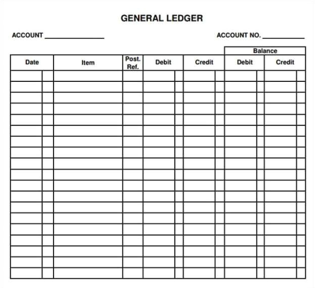 12 excel general ledger templates