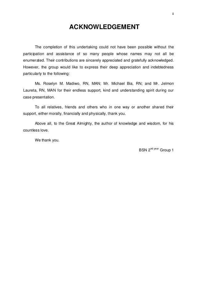 Acknowledgement Dissertation Template How to Write Acknowledgements In A Dissertation