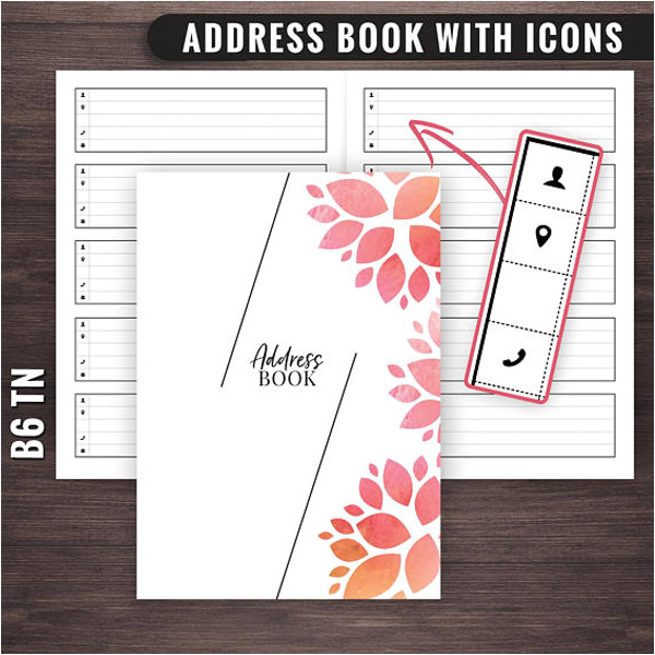 address book templates