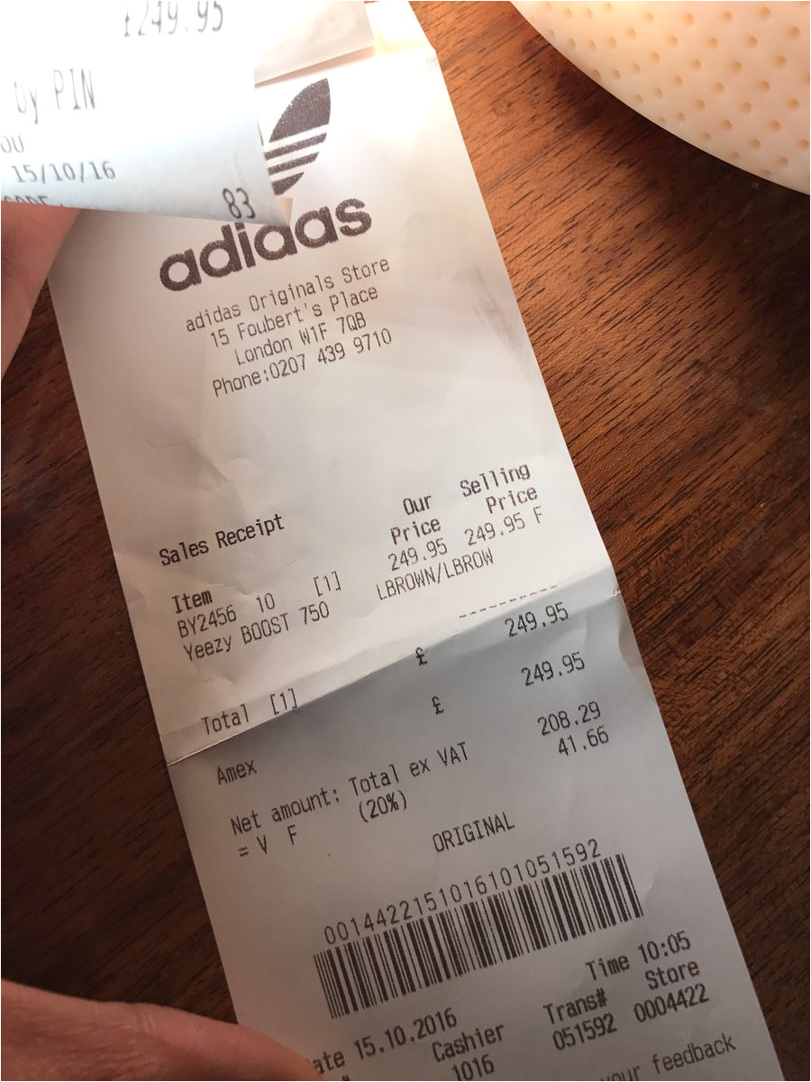 yeezy receipt template 964