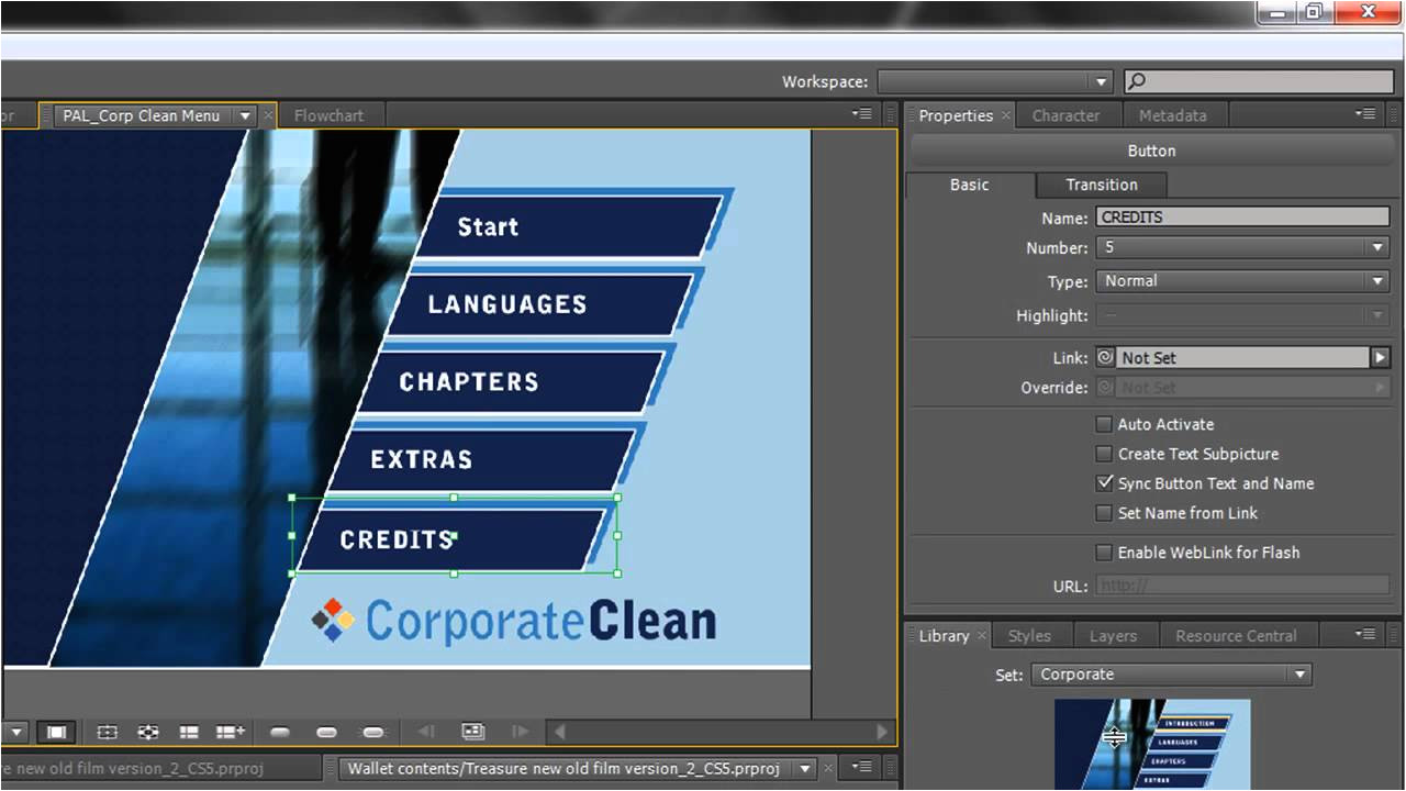 Adobe Encore Dvd Menu Templates Free Download Adobe Encore Basics 2 Creating Menus Youtube