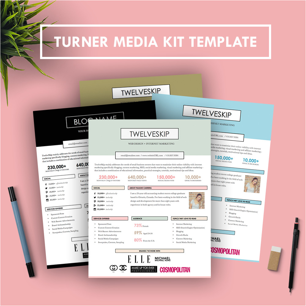 turner media kit template