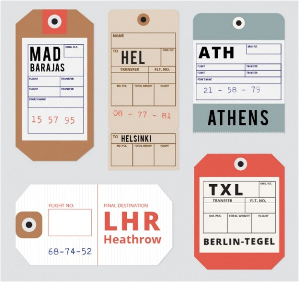Airline Luggage Tag Template 21 Luggage Tag Designs Psd Vector Eps Jpg Download