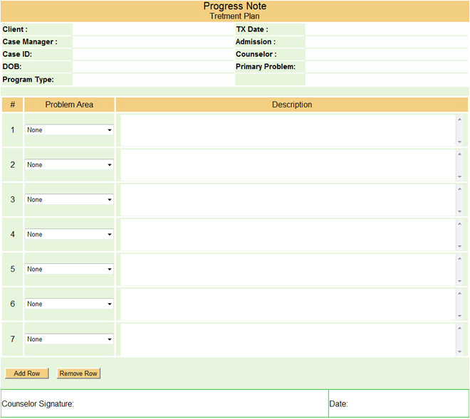 Alcohol Management Plan Template Mycaserecords Case Management System for Substance Abuse