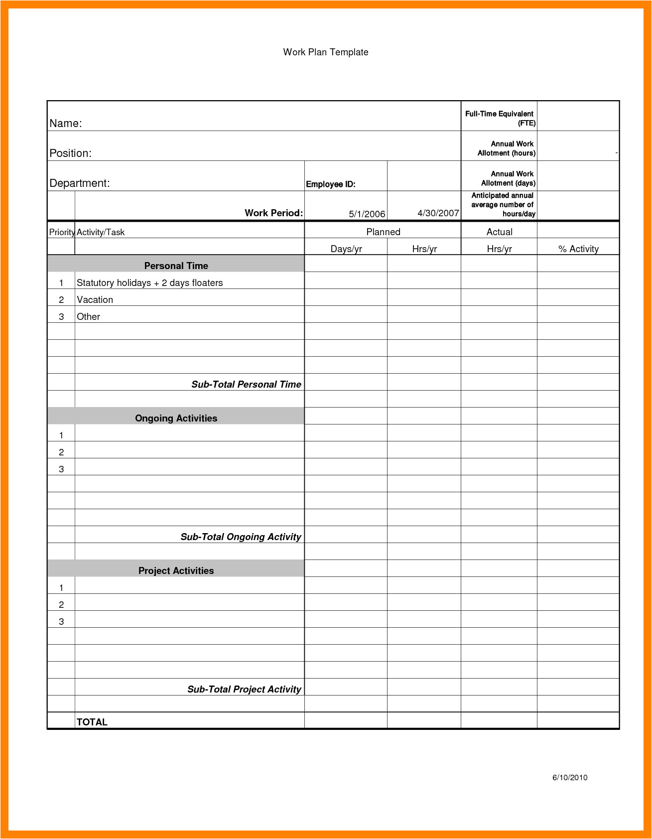 great work plan templates images work plan templates excel