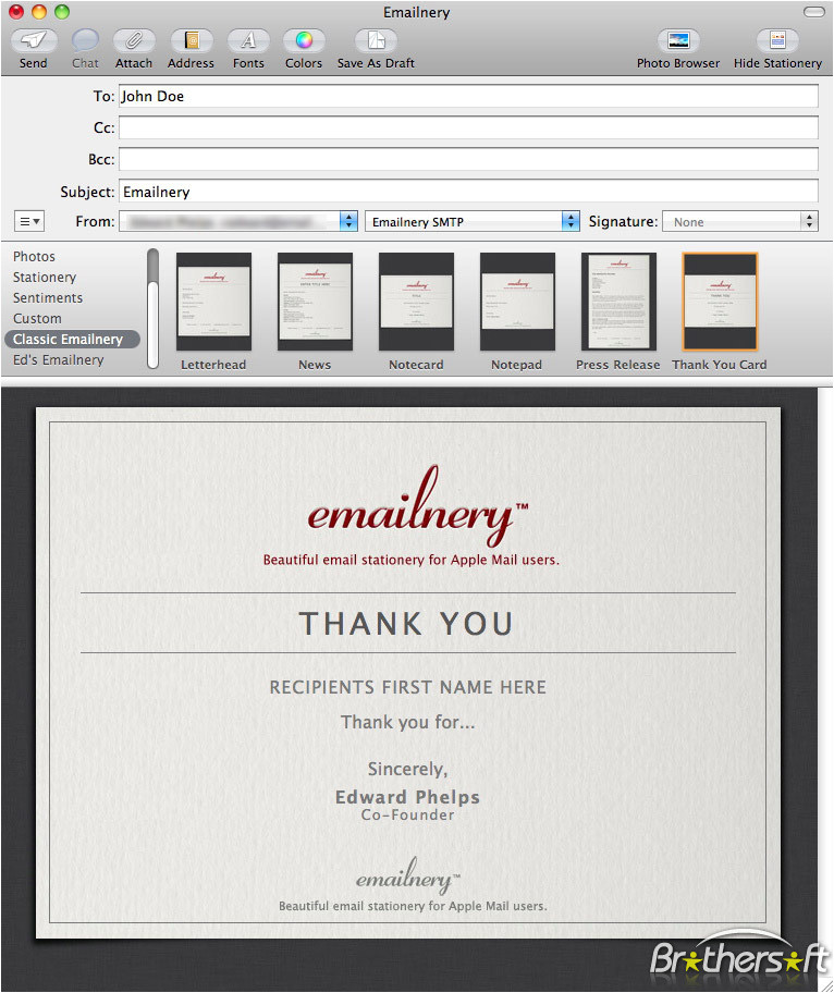 emailnery classic letterhead