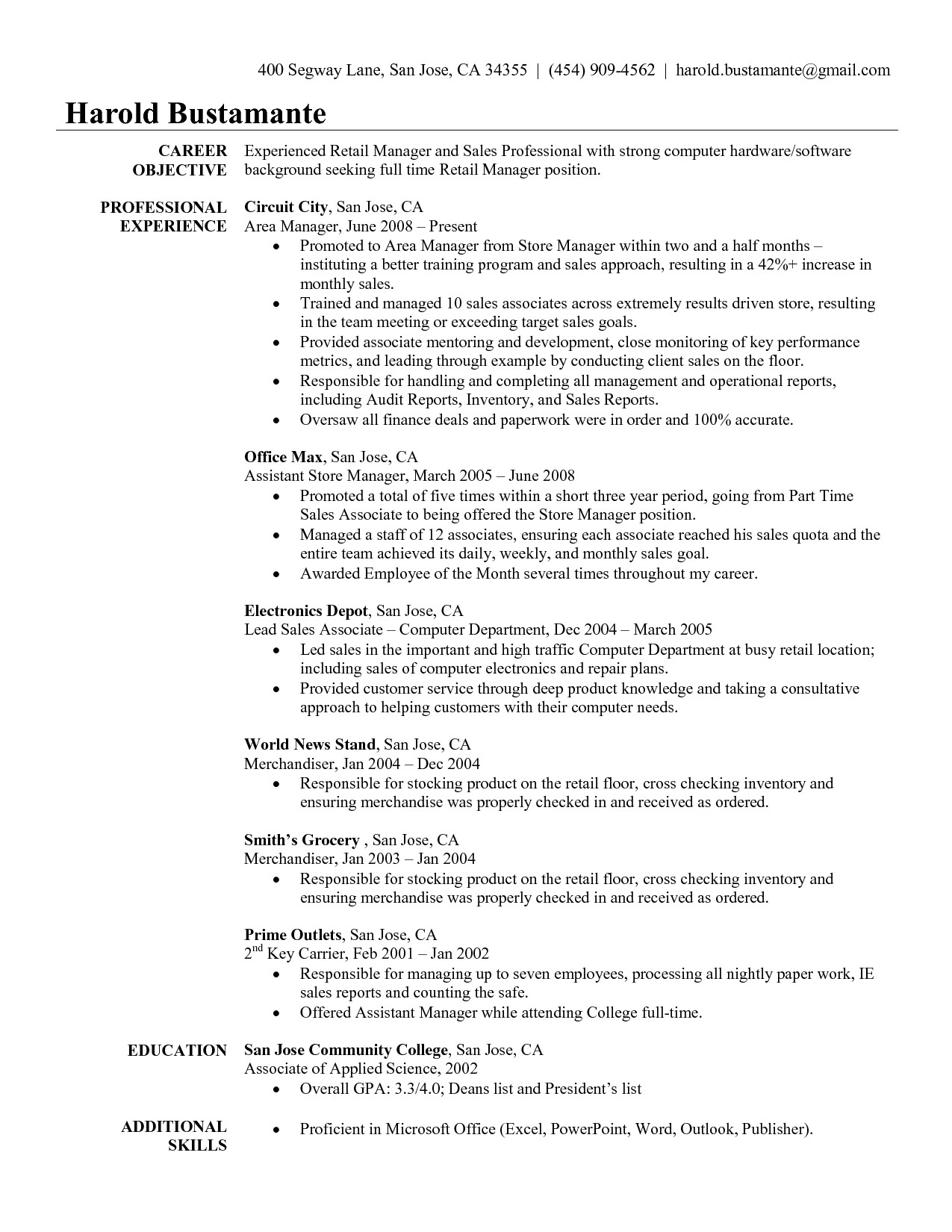 Apple Store Resume Sample Apple Resume Example Resume Ideas