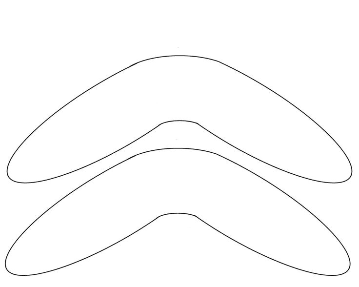Australian Boomerang Template Boomerang Template Free to Use Printables Pinterest