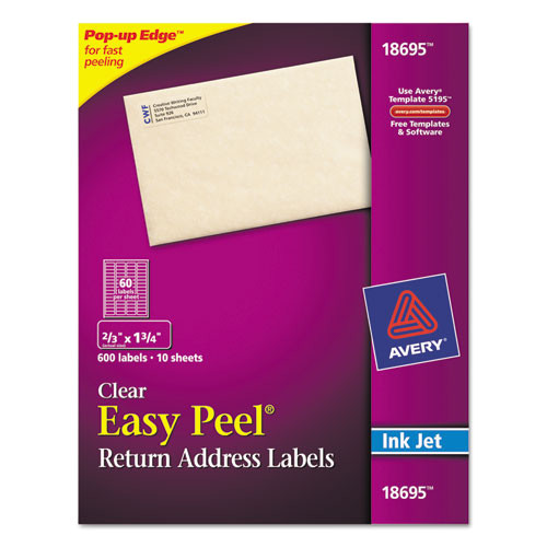 Avery 18695 Template Bettymills Avery Easy Peel Mailing Labels Avery 18695