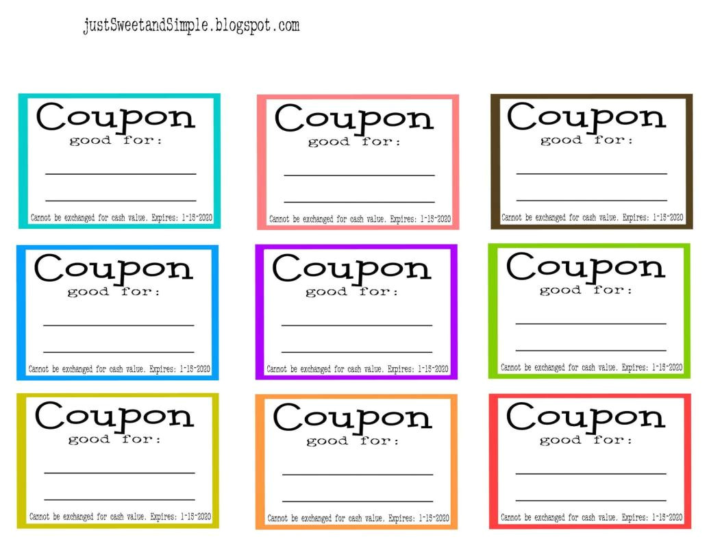 coupon template word