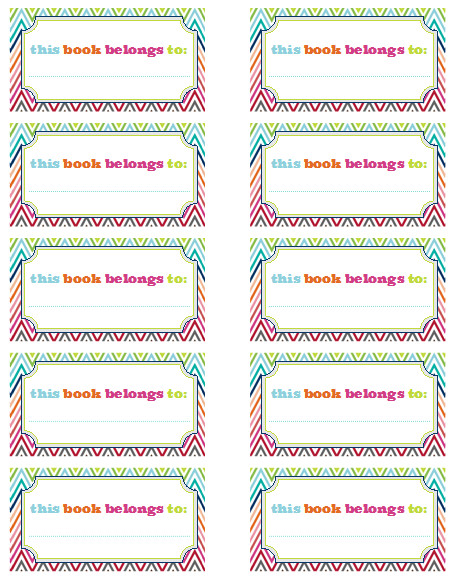 our new bookplates freebie for you